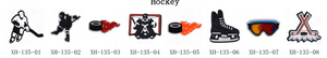 Hockey Croc Charms