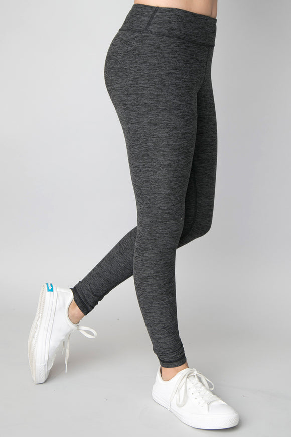 Double Dip Leggings in Charcoal by Inspired Athletics