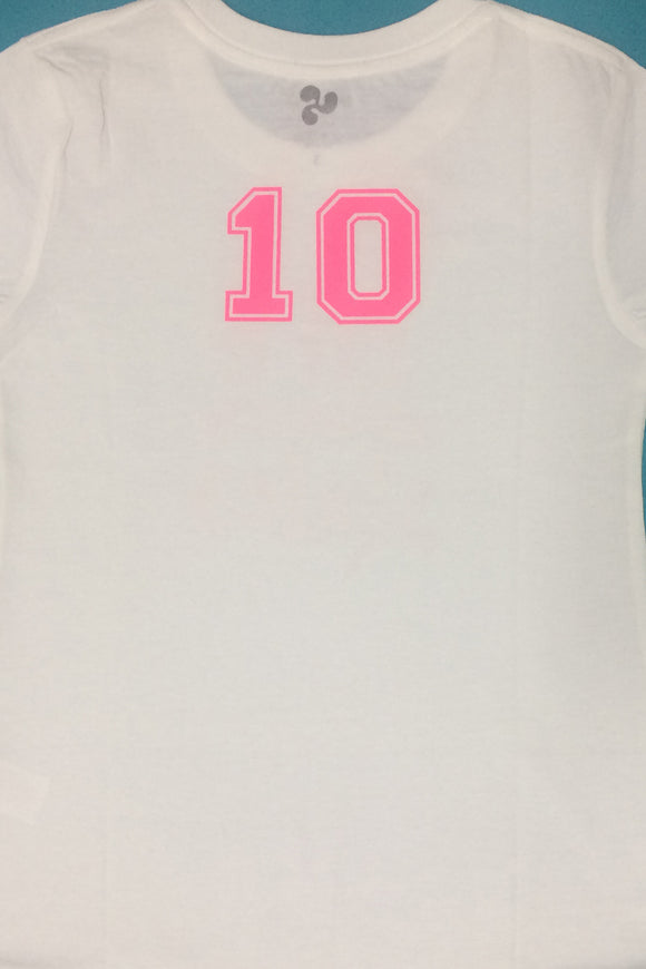 Numbers, Athletic Block- Pink DIY Graphic by Inspired Athletics