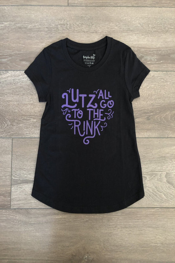 LUTZ go to the Rink & ICE ICE Baby Girls T-shirts