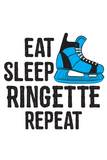 Eat, Sleep, Ringette, Repeat DIY Graphic